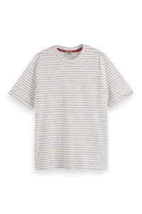 Relaxed Fit Lurex Stripe Tee