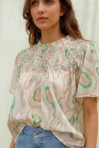 Geode Print Blouse