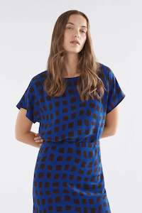 Elk Iden Top - Blue Wave Print