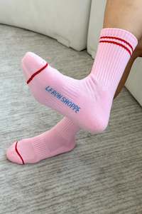 Le Bon Shoppe Boyfriend Socks - Armour Pink