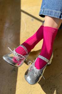 Le Bon Shoppe Her Socks - Fuchsia