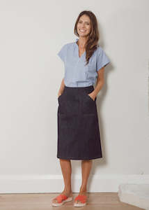 Gift: Dalston Sara Skirt - Indigo Denim