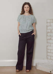 Dalston Sandy Pant - Navy Sateen