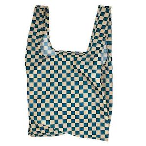 Gift: Kind Bag Medium Reusable Bag - Checkerboad Teal