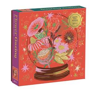 Galison Flower Gazing Foil Puzzle - 500 Piece