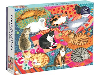 Gift: Galison Lounging Cats Puzzle - 1000 Piece