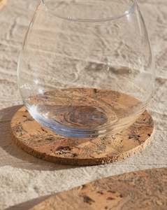 Gift: Liga Natural Cork Coasters Set of 4 - Round