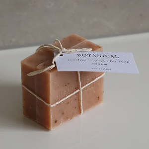 Botanical Geranium, Rosehip and Pink Clay Soap - Twin Set