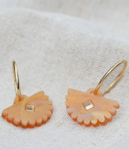 Gift: Hagen & Co Fantail Earrings - Honey