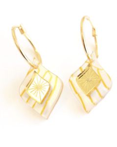 Hagen & Co Morocco Earrings - Pearl/Gold