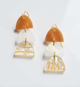 Gift: Hagen & Co Earrings Three's a Charm - Honey