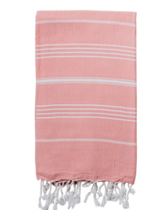 Izzy and Jean Classic Turkish Towel - Peony