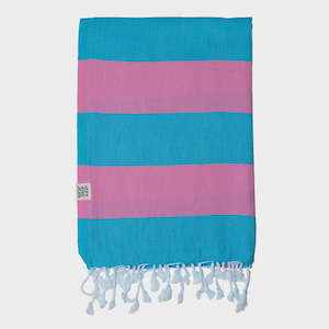 Izzy and Jean Santorini Towel - Marine Hot Pink