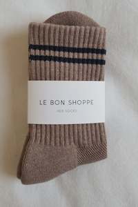 Le Bon Shoppe Boyfriend Socks - Cocoa