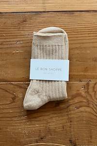 Le Bon Shoppe Her Socks - Champagne Glitter