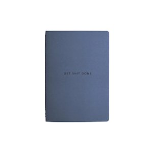 Get Shit Done Minimal Notebook A6 - Element Blue