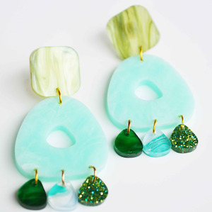 Gift: Hagen & Co Electra Earrings - Aqua