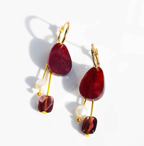 Gift: Hagen & Co Chloe Earrings - Merlot