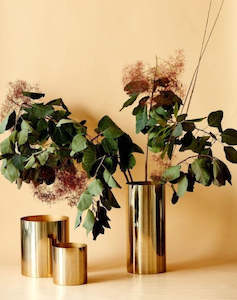 Gift: Urban Eden Cylinder Vases - Brass