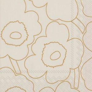 Marimekko Napkins - Pirto Unikko Gold