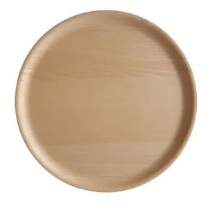 Atiya Round Wooden Tray - 35mm/Ash