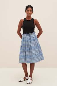 Kowtow Cove Skirt - Duo Check