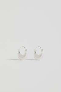 Elk Ellik Short Hoop Earring - Silver