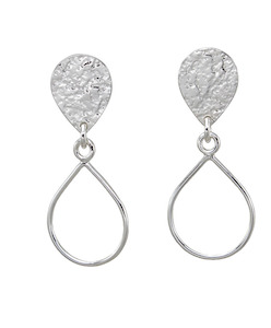 Aurelium Droplet Earrings - Sterling Silver