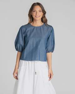 Gift: Boom Shankar Ava Top - Chambray