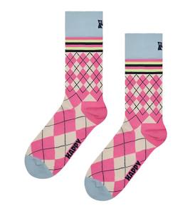 Gift: Happys Socks - Mixed Argyle Pink