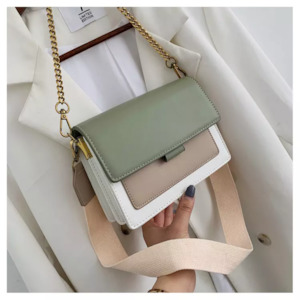 Shoulder Bag for Her Green/White - GoodWishBox