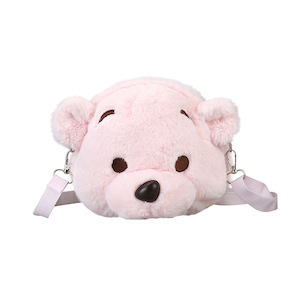 Pink Cute Teddy Bear Plush Shoulder Bag Woman - GoodWishBox