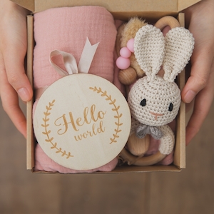 Newborn Gift Box Baby Shower Pink - GoodWishBox