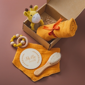 Newborn Gift Box Baby Shower Yellow - GoodWishBox