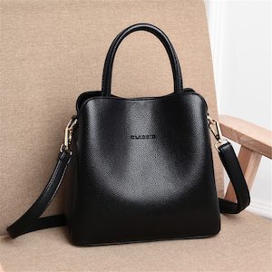 Products: New 3 Main Pocket Leather Luxury Handbag - GoodWishBox