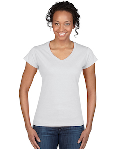 SoftstyleÂ® Fitted Ladies' V-Neck T-Shirt