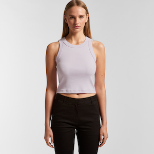 Ladies Organice Rib Crop Top