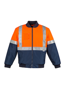 ZJ351 Mens HI Vis Quilted Flying Jacket