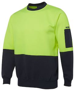 6HVCN Hi Vis Fleecy Crew