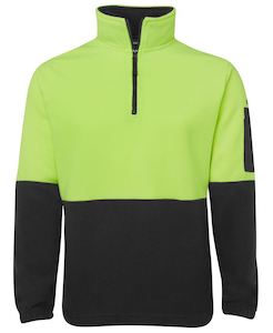 6HVPF Hi Vis 1/2 Zip Polar Fleece