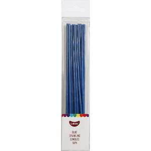 Cake: GoBake Candles - Sparkling Blue - 12cm (pack of 18)