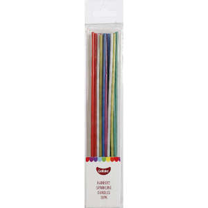 GoBake Candles - Sparkling Rainbow - 12cm (pack of 18)