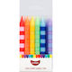 GoBake Candles - Funky Stripe - 8cm (pack of 12)