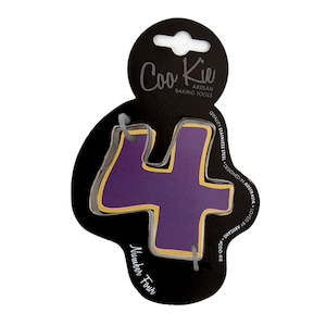 Cake: Coo Kie Number 4 Cookie Cutter