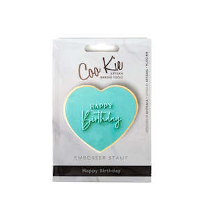 Cake: Coo Kie Embosser Stamp - Happy Birthday