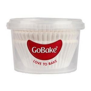 Cake: GoBake Baking Cups - White (pack of 72)