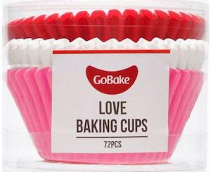 GoBake Baking Cups - Love Red, White and Pink (pack of 72)