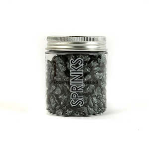 Sprinks - Gunmetal Large Rock Sugar Sprinkles - 75g