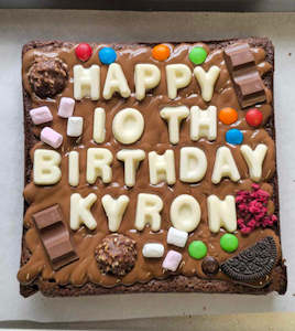 Cake: Custom Message Brownie