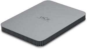 2TB LaCie Mobile Drive Secure USB-C External Portable Hard Drive